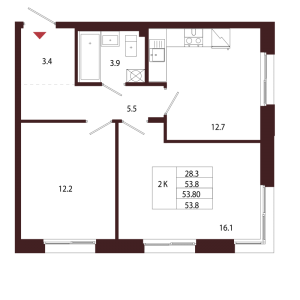 планировка, фото №1