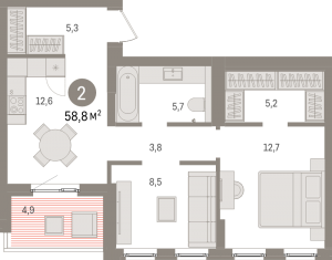 планировка, фото №1