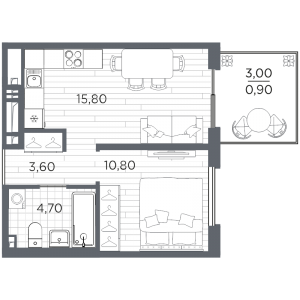 планировка, фото №1