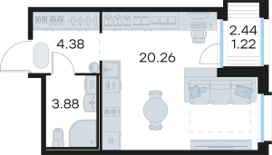 планировка, фото №1