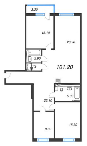 планировка, фото №1