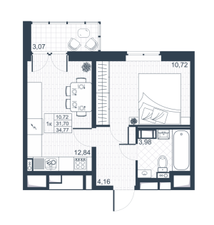 планировка, фото №1