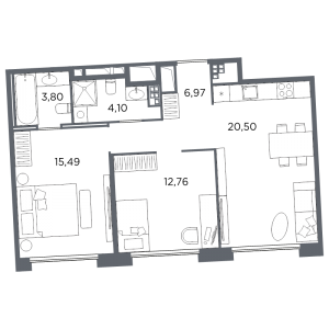 планировка, фото №1