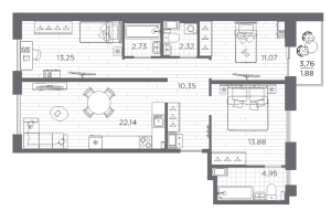 планировка, фото №1