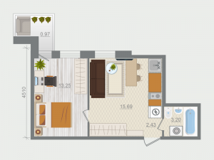 планировка, фото №1