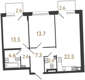 планировка, фото №1