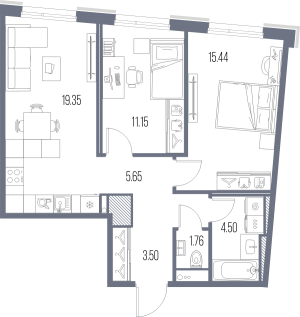 планировка, фото №1