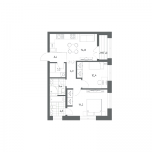 планировка, фото №1