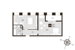 планировка, фото №1