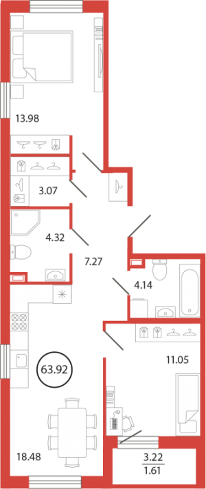 планировка, фото №1