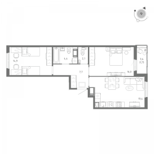 планировка, фото №1