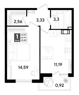 планировка, фото №1