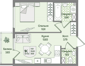 планировка, фото №1
