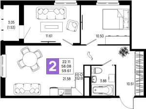 планировка, фото №1