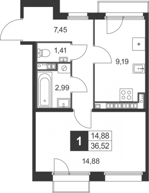 планировка, фото №1