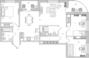 планировка, фото №1