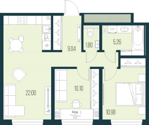 планировка, фото №1