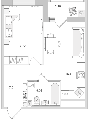 планировка, фото №1