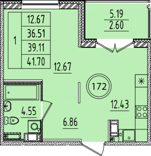 планировка, фото №1