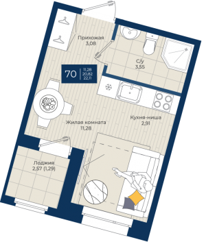 планировка, фото №1