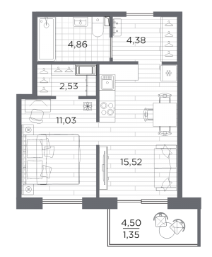 планировка, фото №1