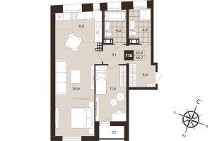 планировка, фото №1