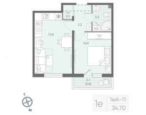 планировка, фото №1