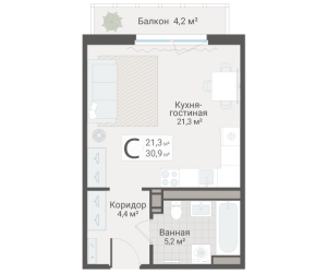 планировка, фото №1