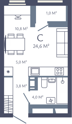 планировка, фото №1