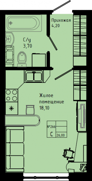 планировка, фото №1