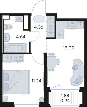 планировка, фото №1