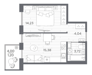 планировка, фото №1