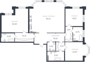 планировка, фото №1