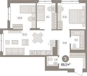 планировка, фото №1