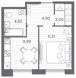 планировка, фото №1