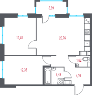 планировка, фото №1
