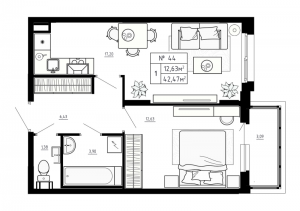 планировка, фото №1