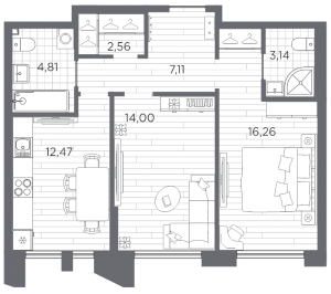 планировка, фото №1