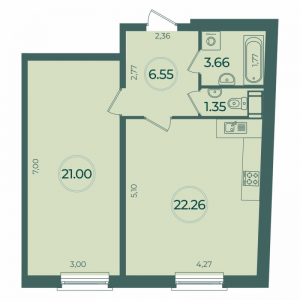 планировка, фото №1