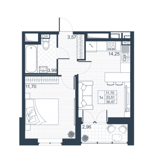 планировка, фото №1