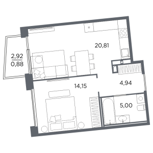 планировка, фото №1