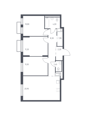 планировка, фото №1