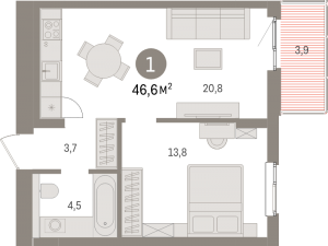 планировка, фото №1