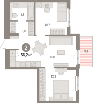 планировка, фото №1