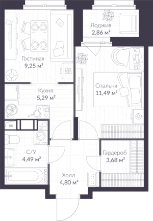 планировка, фото №1