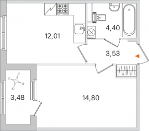 планировка, фото №1