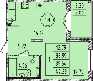 планировка, фото №1