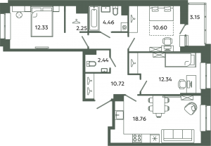 планировка, фото №1