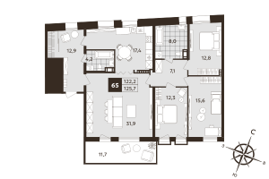 планировка, фото №1