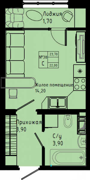 планировка, фото №1